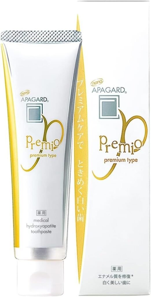APAGARD Toothpaste PREMIO Nano Hydroxyapatite Double Mint – 105g / 3.7 Oz – Pack of 2