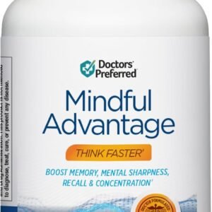 DOCTORS' PREFERRED Mindful Advantage Brain Supplements for Memory and Focus - Boost Memory, Mental Sharpness, Recall & Concentration - 30 Count