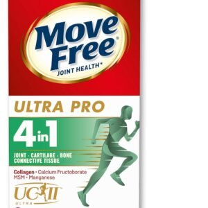 Move Free Ultra Pro with Quadruple Action Joint Support - Type 2 Collagen MSM Calcium Fructoborate & Manganese - Supports Joint Cartiliage Bone Connective Tissue, 120 Tablets (30 servings)