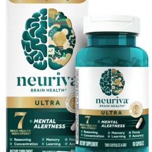 NEURIVA Ultra Decaf Nootropic 60 Capsules Supplement for Memory & Focus