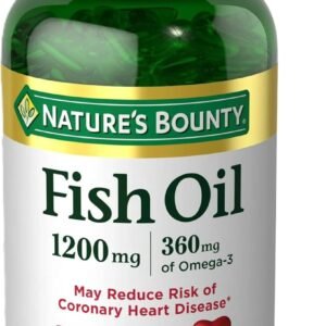 Nature's Bounty Fish Oil Omega 3 Supplements - Supports Heart Health, 1200 Mg Fish Oil, Omega-3, 200 Softgels (Pack of 1)