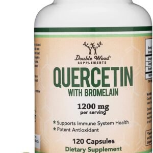 Quercetin with Bromelain 1,200mg – Immune Support, 120 Capsules, Vegan, Gluten-Free, Third-Party Tested