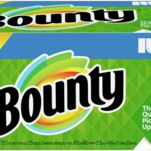 Bounty Select A Size Paper Towels, White, 6 Double Rolls 12 Regular Rolls (Packaging May Vary)